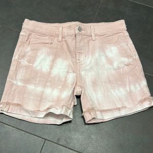 Old navy girls pink tie dye shorts